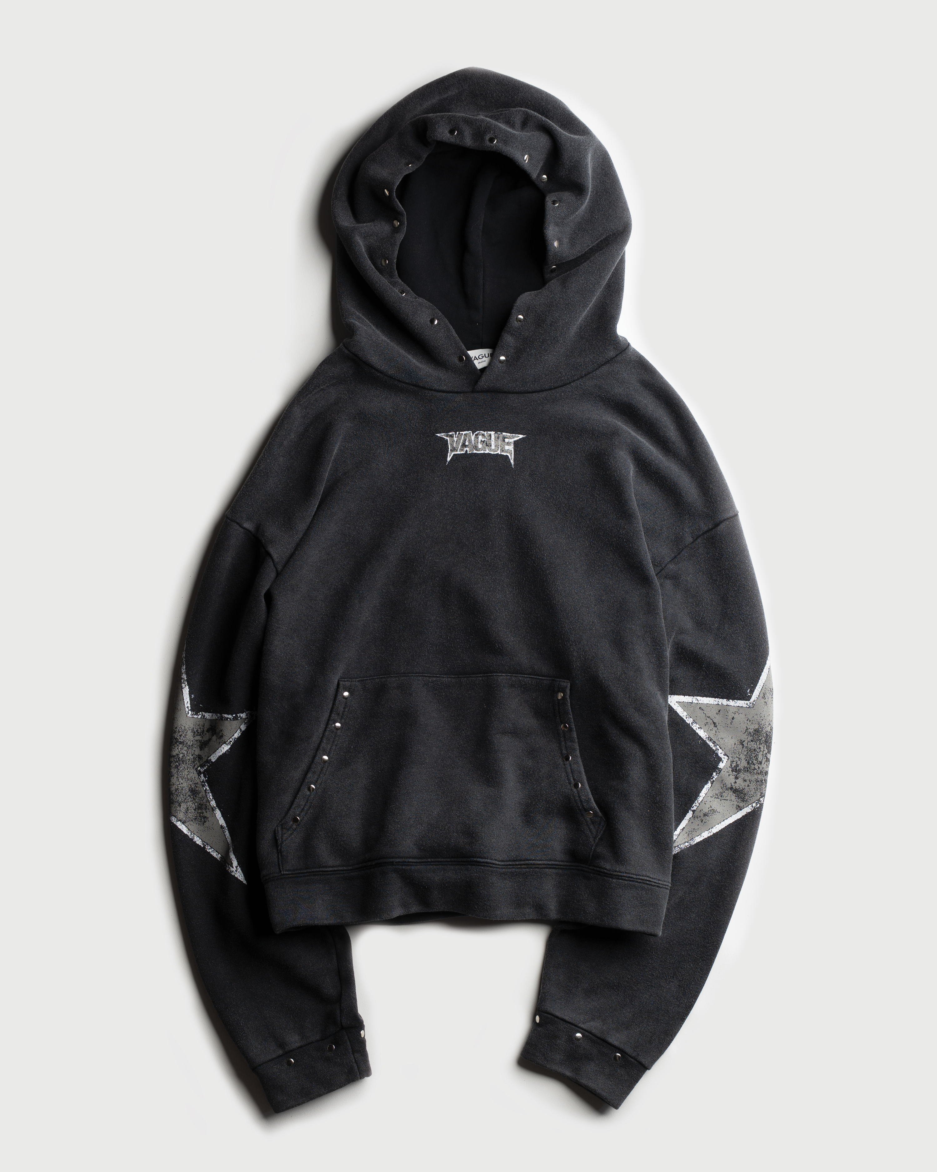 STAR STUDDED HOODIE [BLACK]