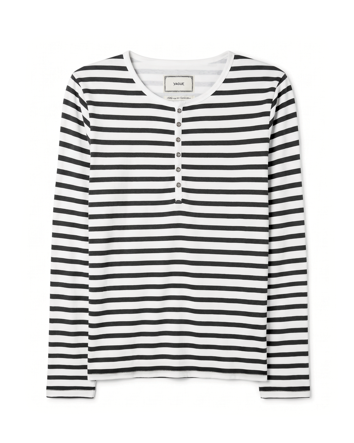 STRIPED HENLEY [B/W]