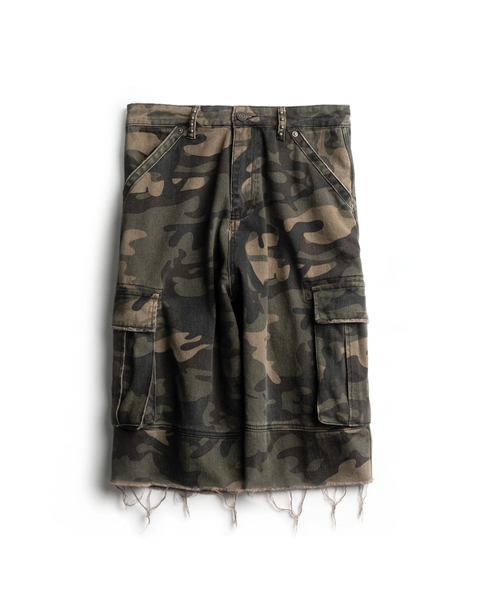 Cargo Shorts - Camo Cotton Cargo Shorts | Vague – VAGUE Studios