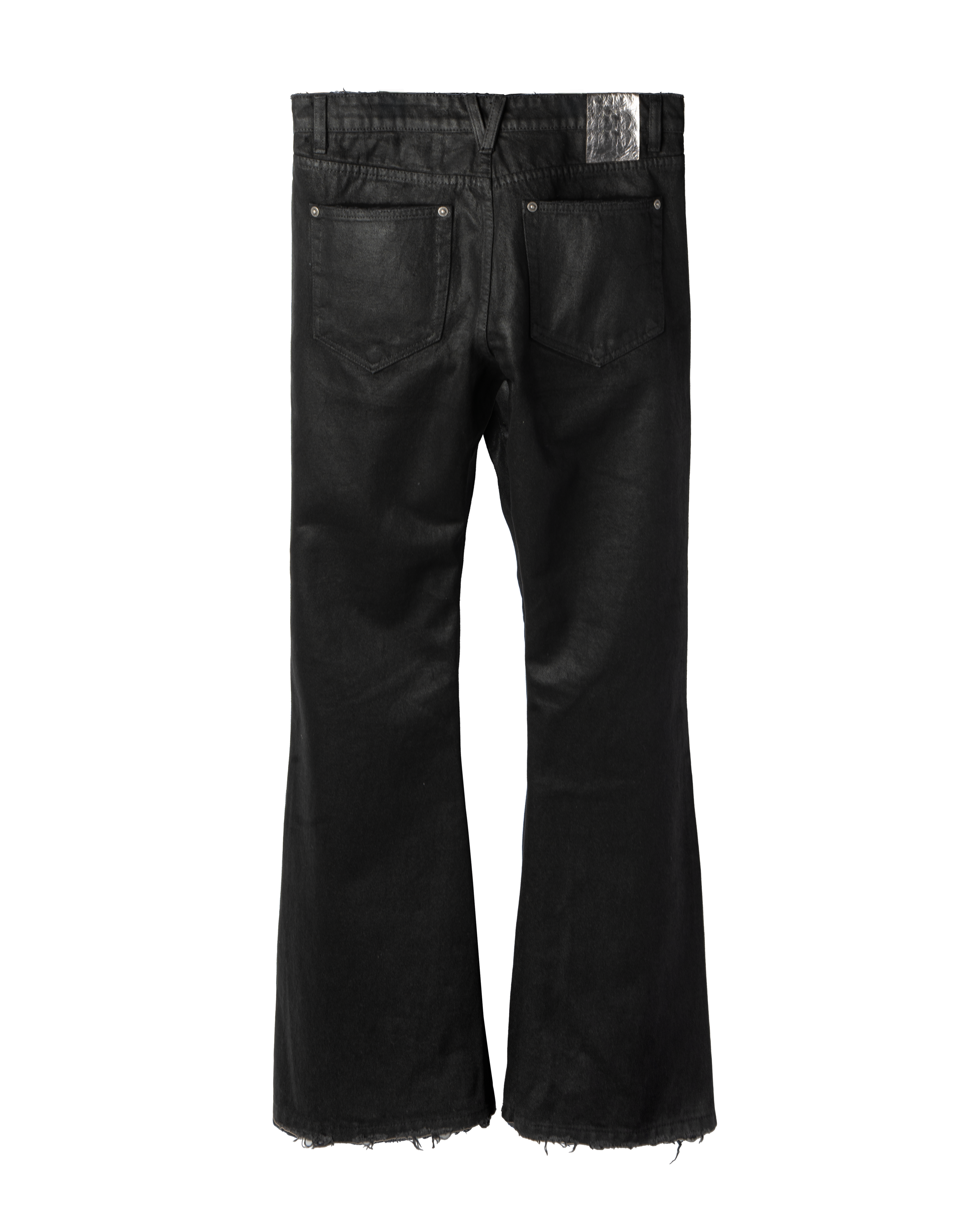 WAXED BOOTCUT DENIM [BLACK]
