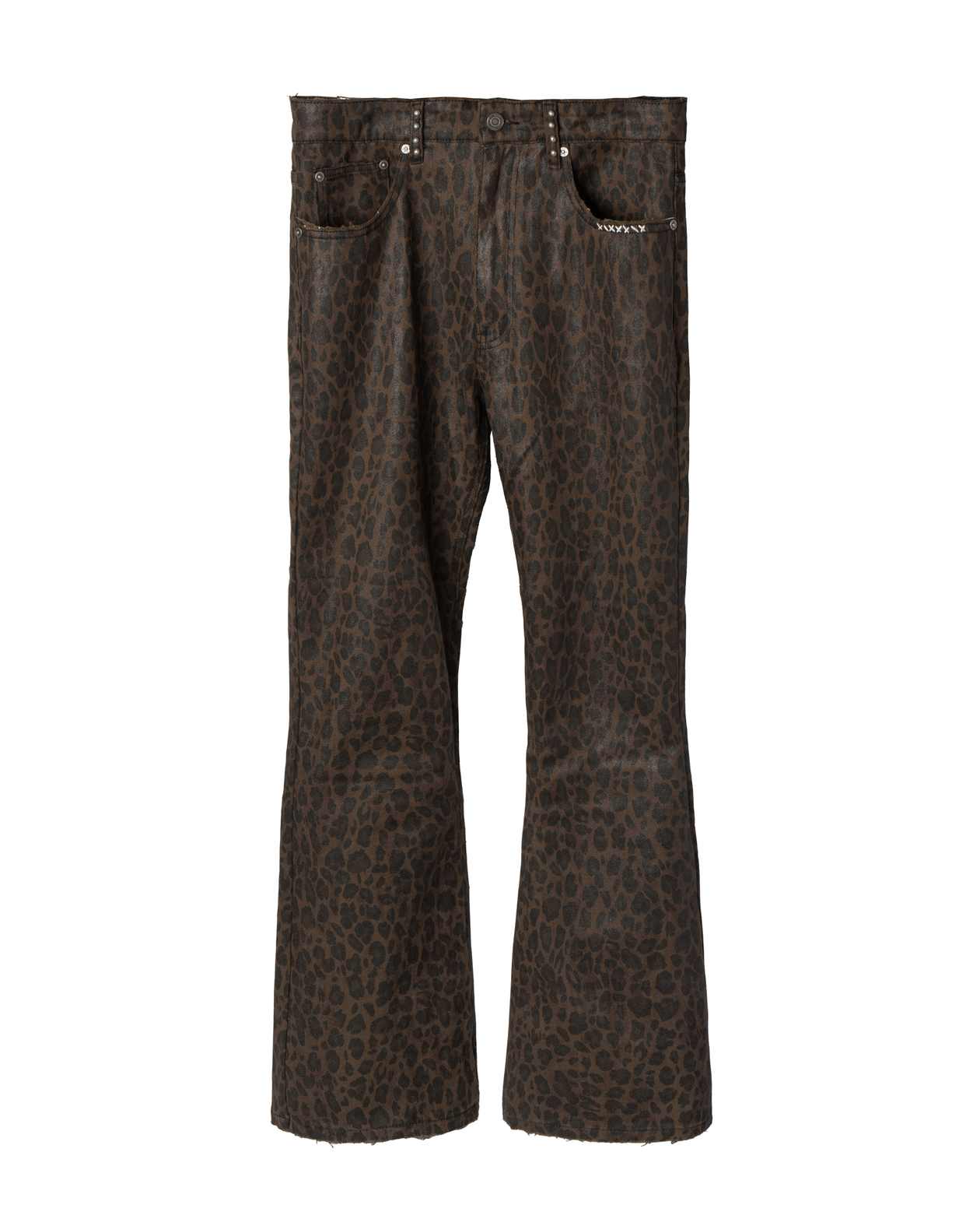 WAXED BOOTCUT DENIM [LEOPARD] – VAGUE Studios