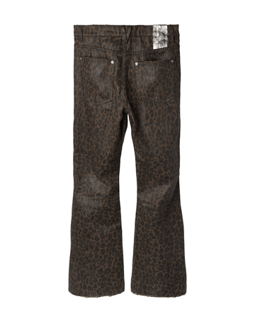 WAXED BOOTCUT DENIM [LEOPARD] – VAGUE Studios