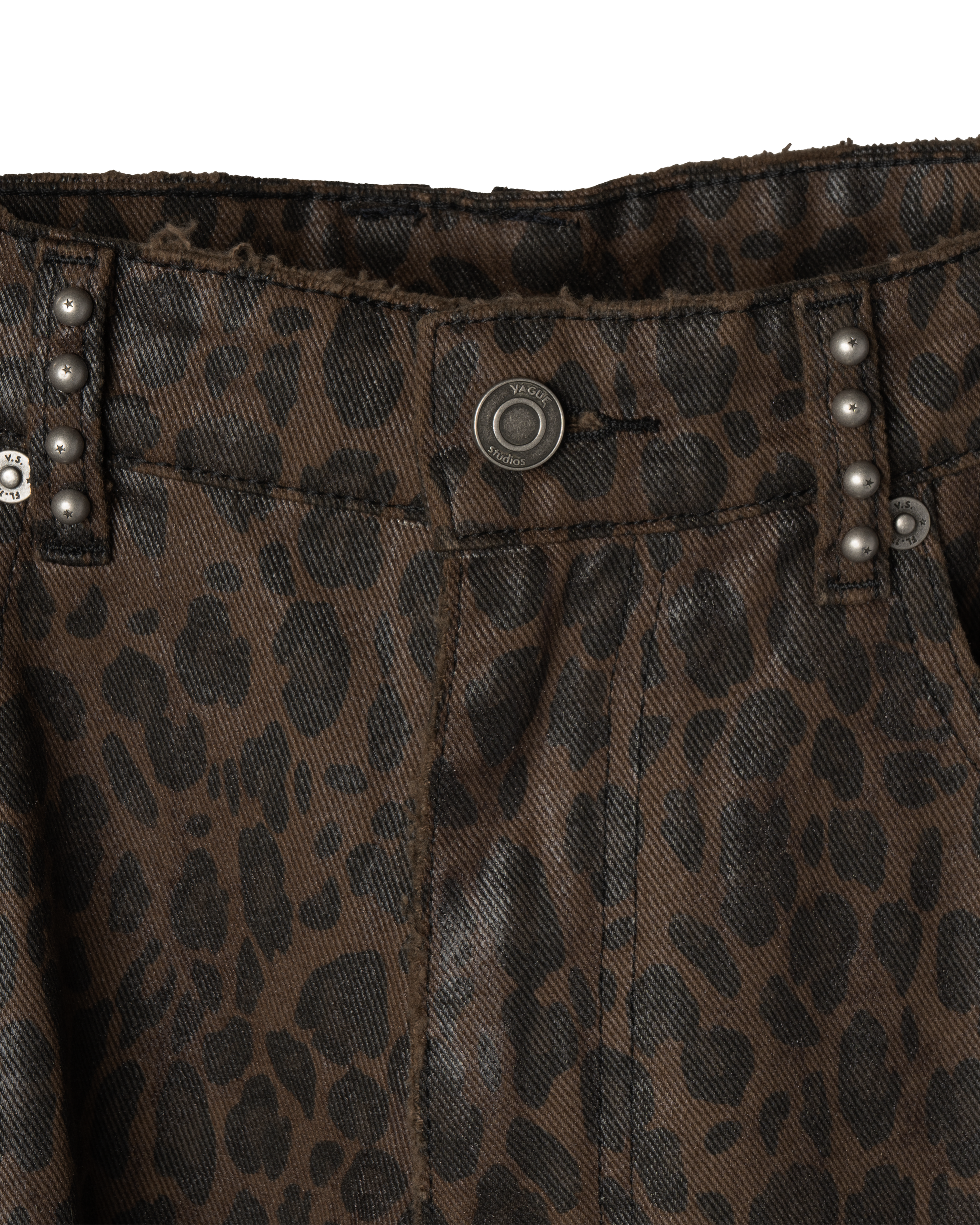 WAXED BOOTCUT DENIM [LEOPARD]