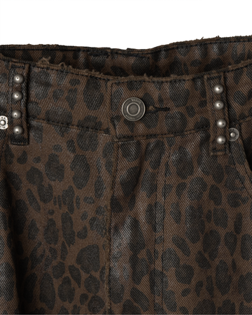 WAXED BOOTCUT DENIM [LEOPARD] – VAGUE Studios