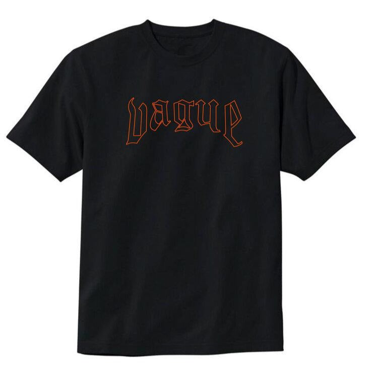 ORANGE LOGO TEE [BLACK]