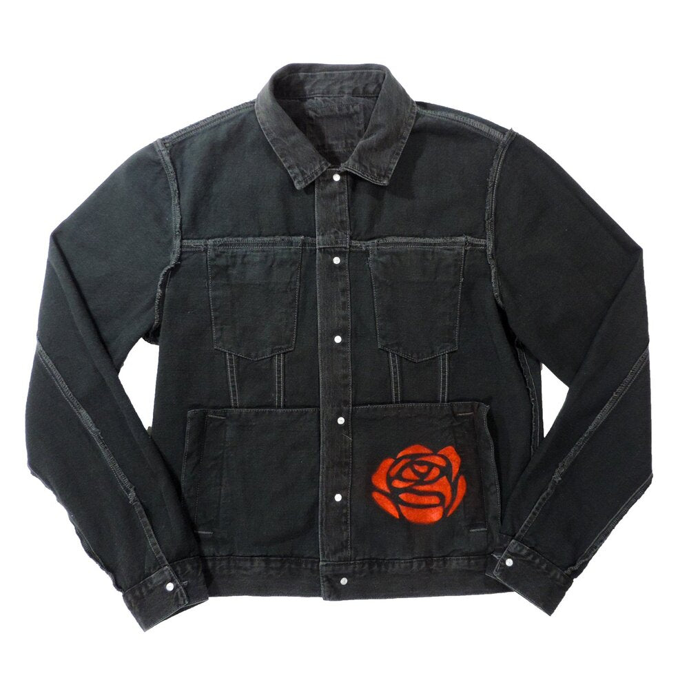 REVERSIBLE DENIM JACKET [BLACK]