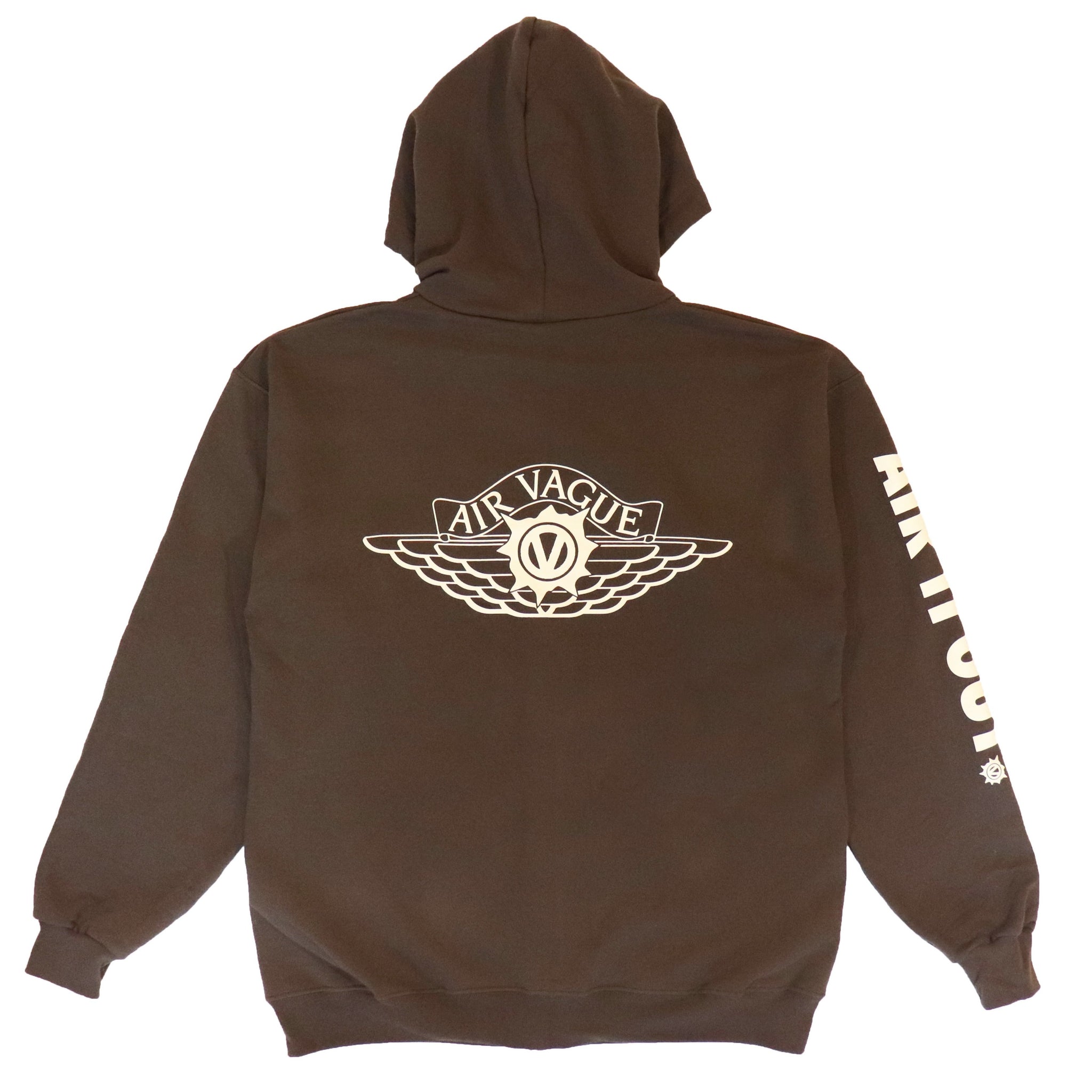 zAIR VAGUE ZIP-UP HOODIE [BROWN]