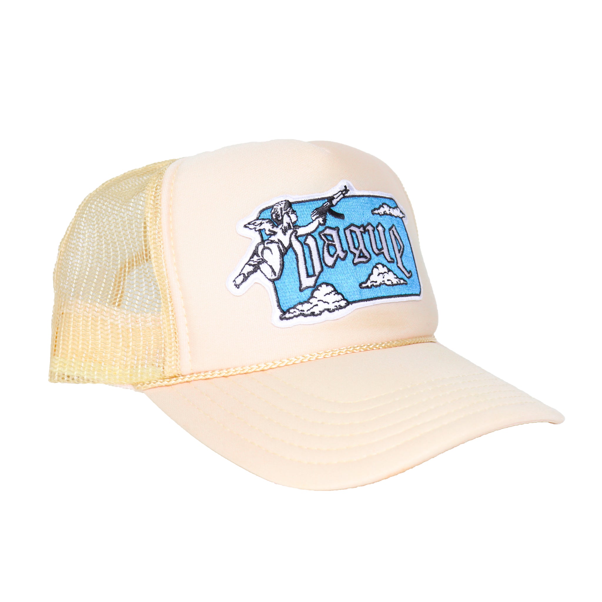 GUARDIAN ANGEL TRUCKER HAT [CREAM]