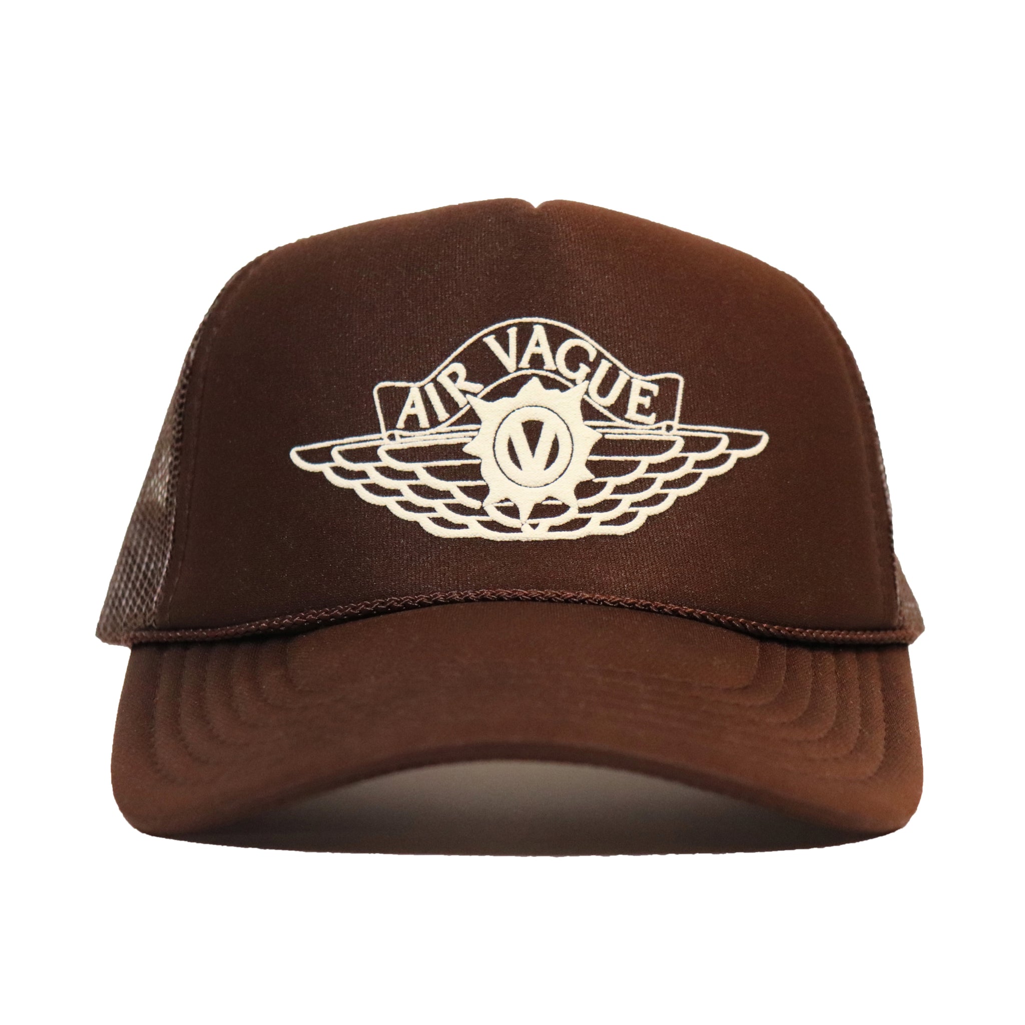 zAIR VAGUE TRUCKER HAT [BROWN]