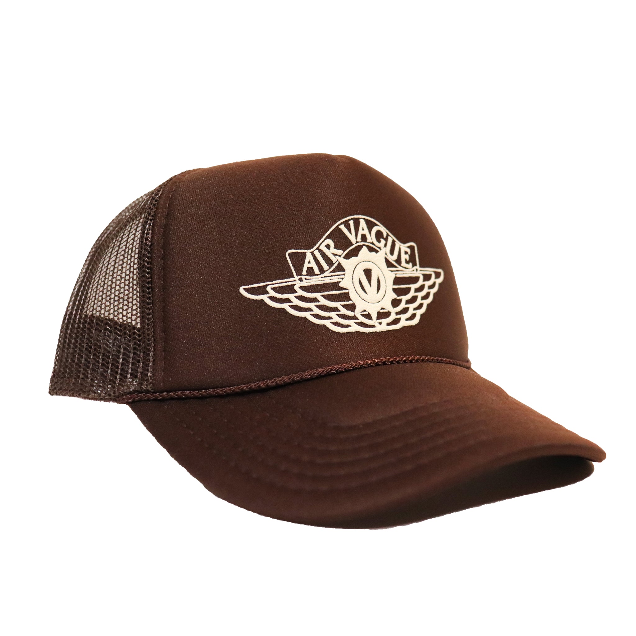 zAIR VAGUE TRUCKER HAT [BROWN]