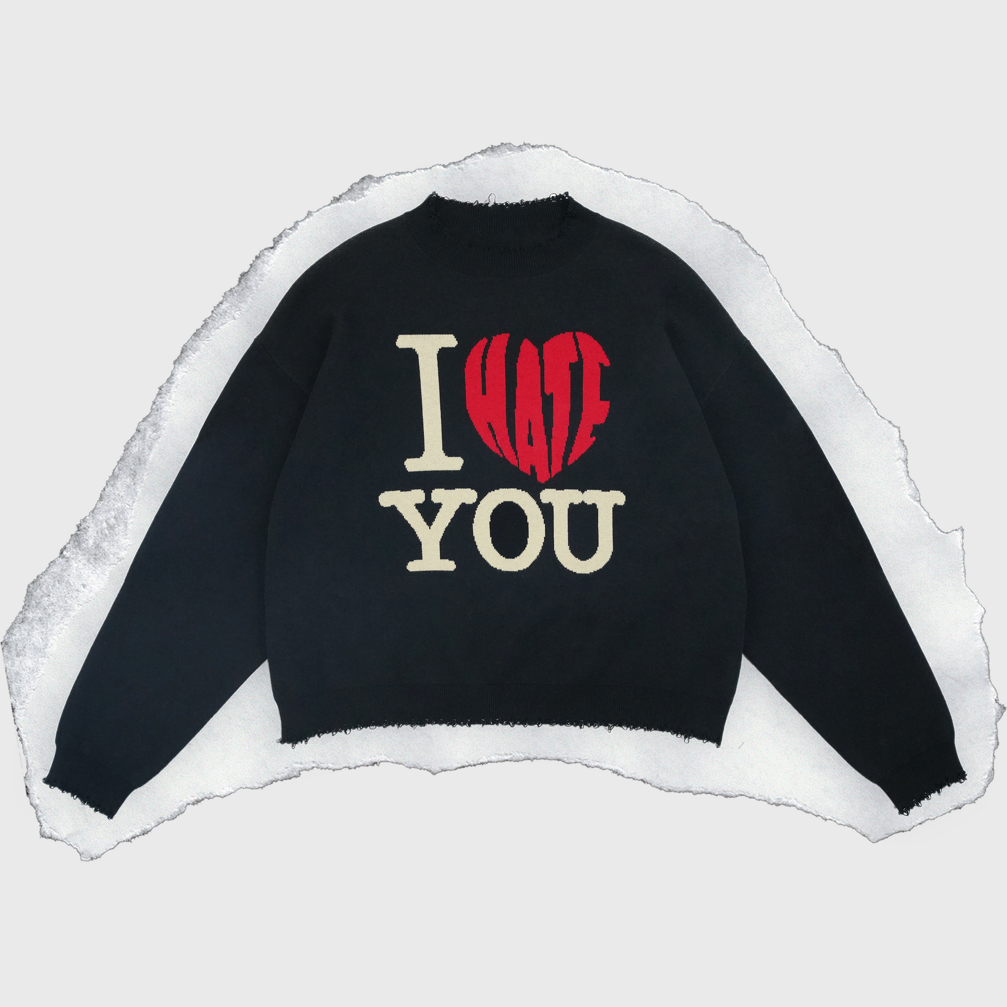 MIXED EMOTIONS SWEATER [BLACK]
