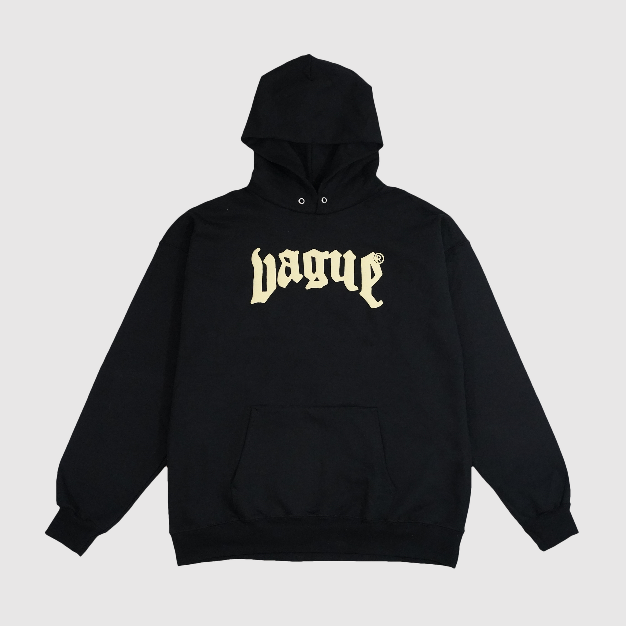 VAGUE ESSENTIALS HOODIE [BLACK]