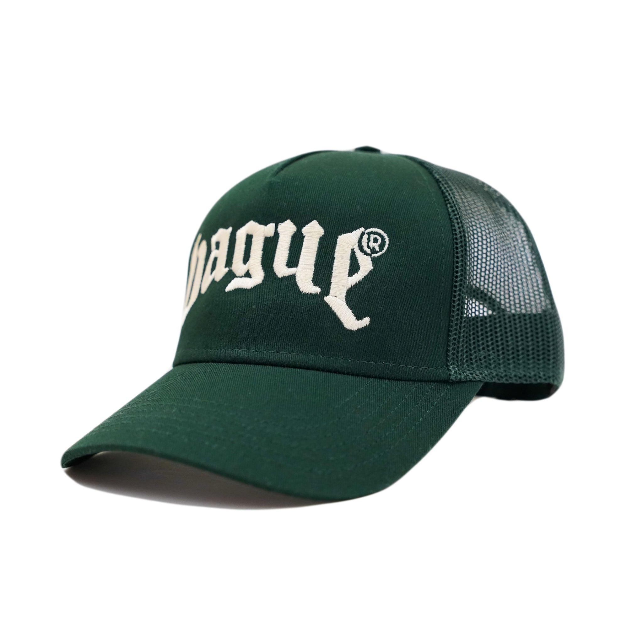 VAGUE ESSENTIALS TRUCKER HAT [FOREST GREEN]