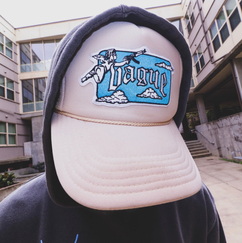 GUARDIAN ANGEL TRUCKER HAT [CREAM]