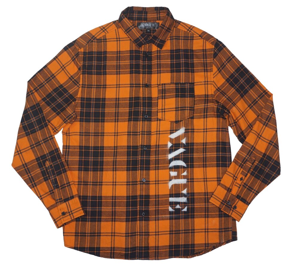 VAGUE LOGO FLANNEL [ORANGE]