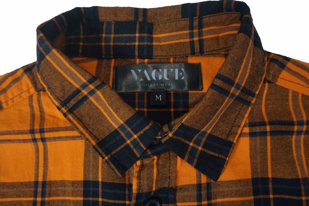 VAGUE LOGO FLANNEL [ORANGE]