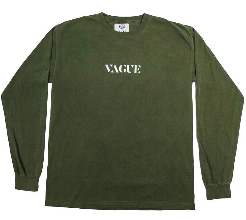 VAGUE LOGO LONG SLEEVE [OLIVE]