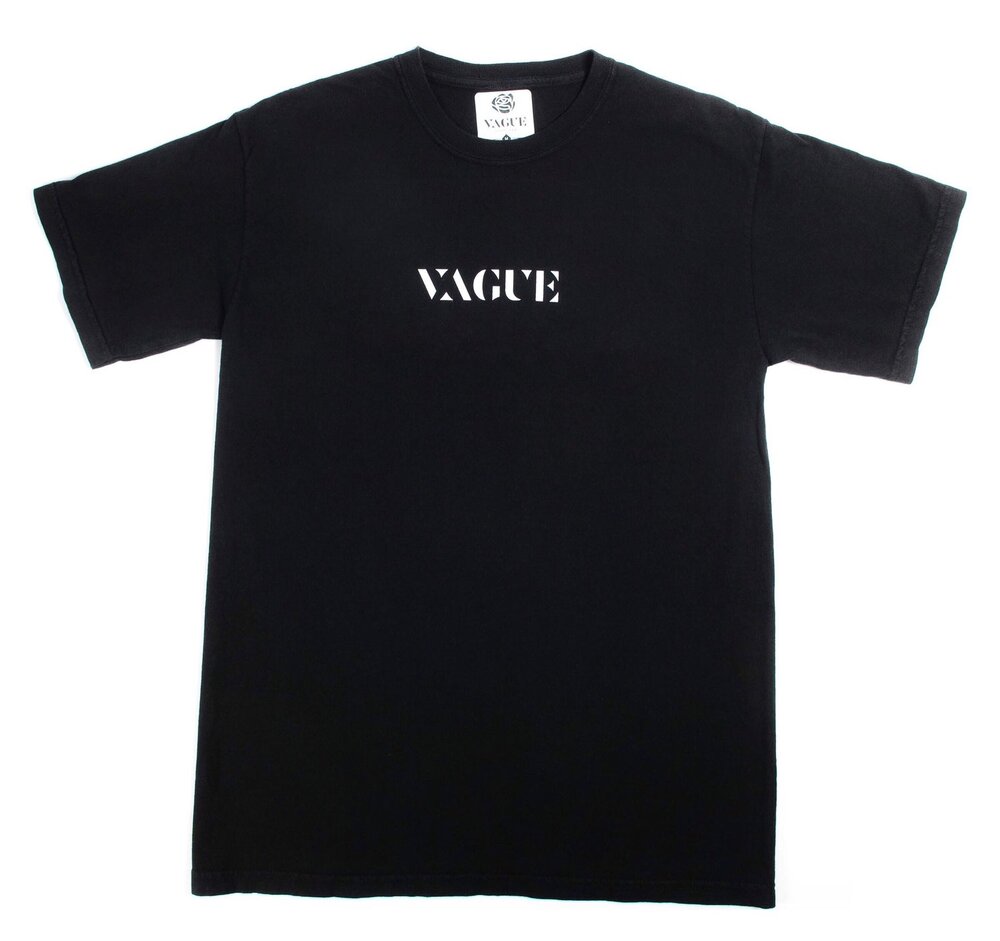 VAGUE LOGO TEE [BLACK]