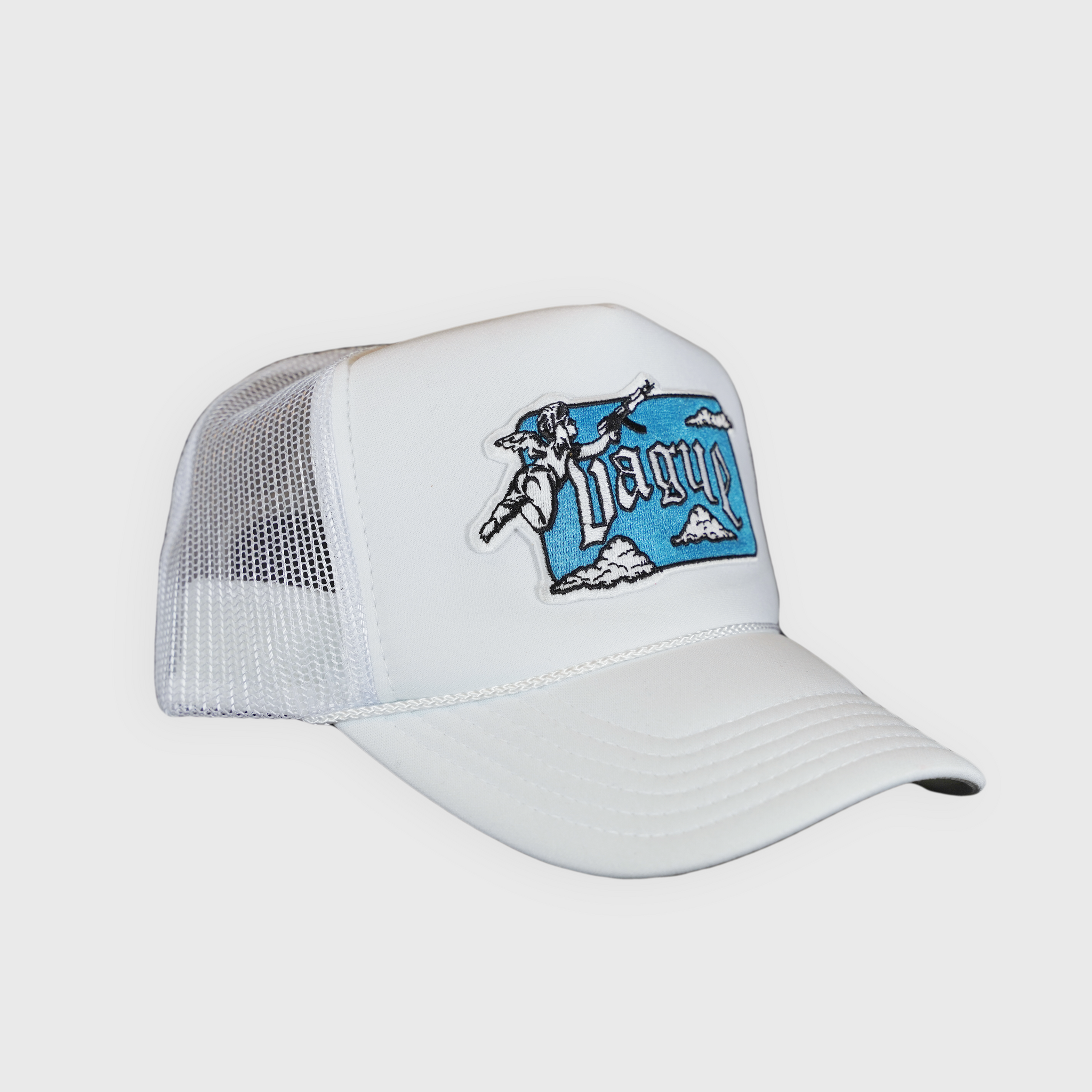 GUARDIAN ANGEL TRUCKER HAT [WHITE]